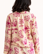 Sweet Like a Garden · Manga Corta (Amarillo/Fucsia)