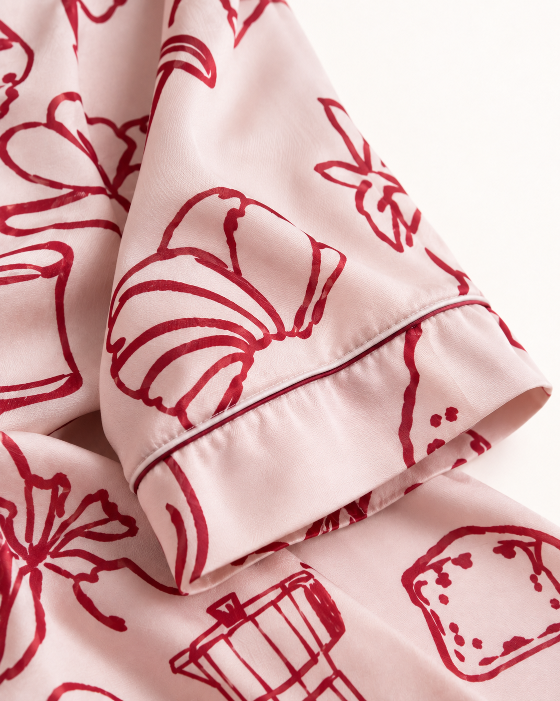 Sweet Like a Garden · Manga Corta (Vinotinto/Rosa)