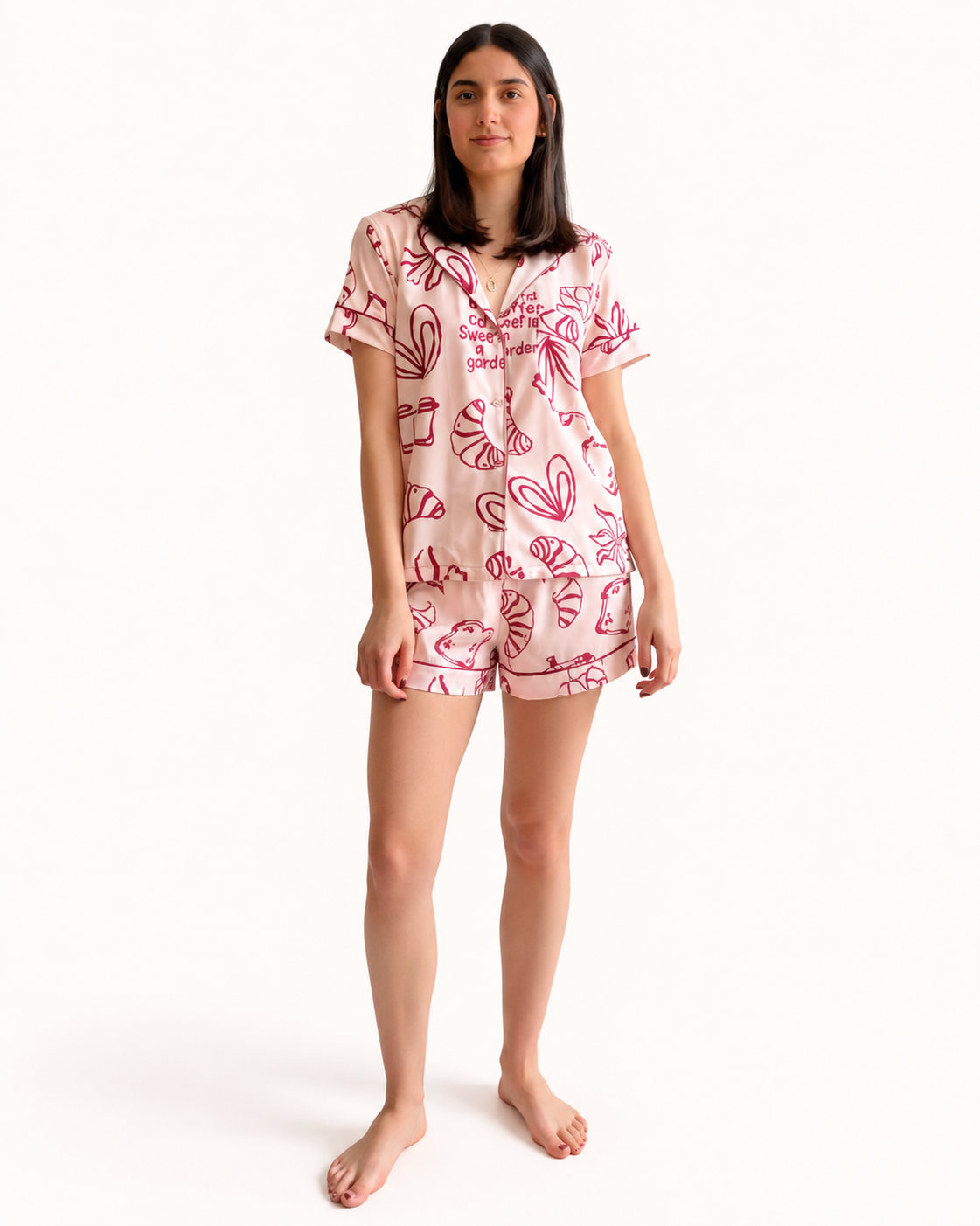 Sweet Like a Garden · Short (Vinotinto/Rosa)